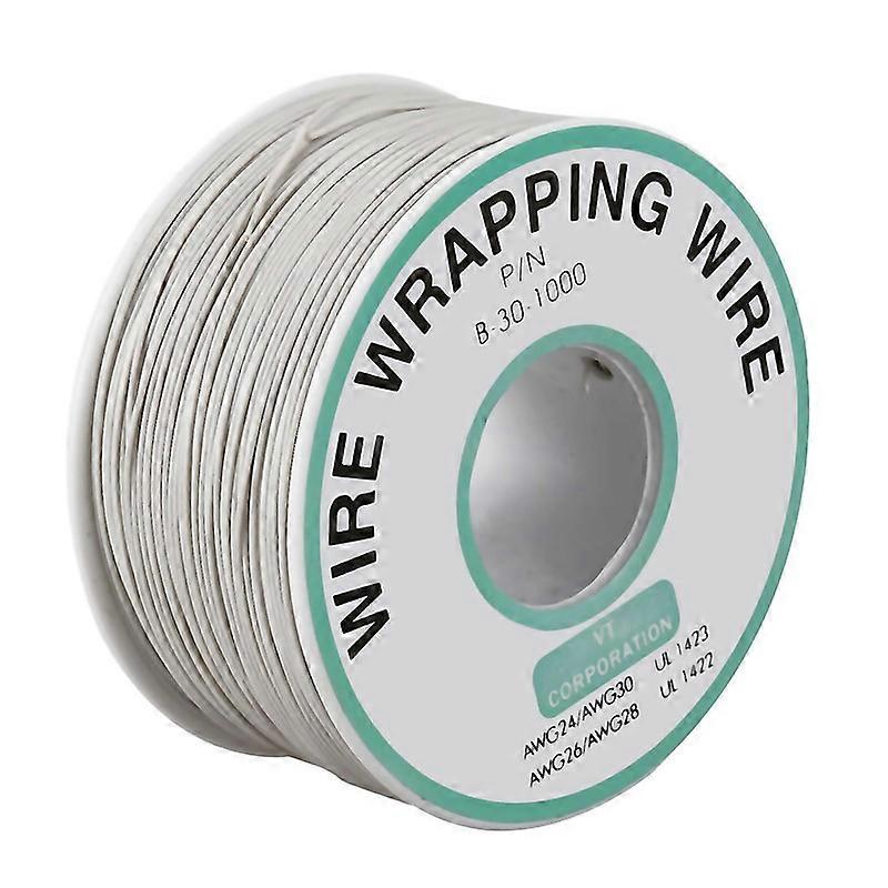 For 305m Pvc Coated Tin Plated Copper Wire Wirewrapping 30awg Cable Roll White