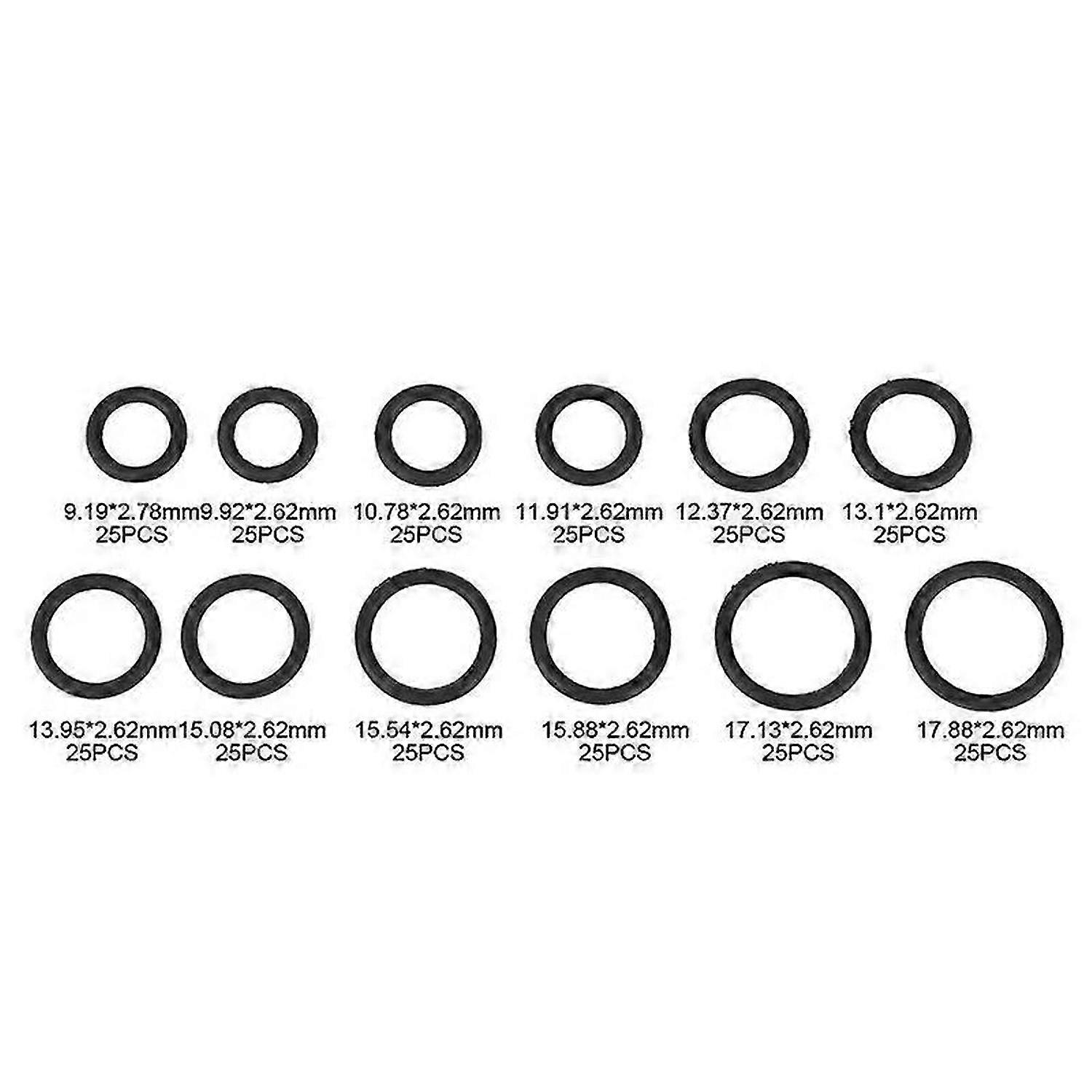 300PCS O-Ring NBR O-Ring Sealing Ring Gasket Washer Kit