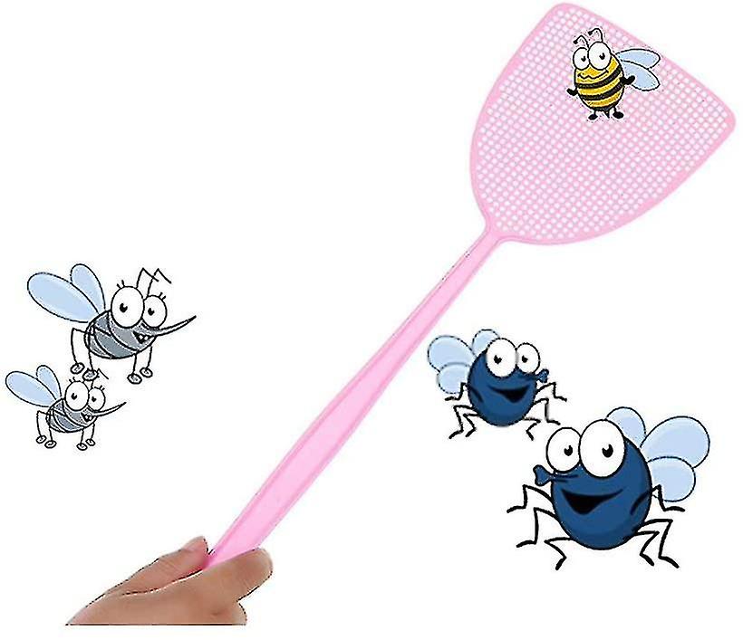 Fly Swatter, Strong Flexible Manual Swat Set Pest Control, Assorted Colors (3 Pack) (3 Colors)