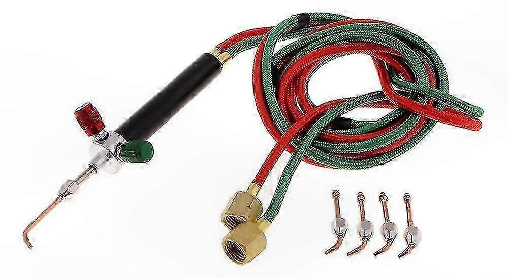 Welding Set with Oxygen and Acetylene Tanks for Gas Supply