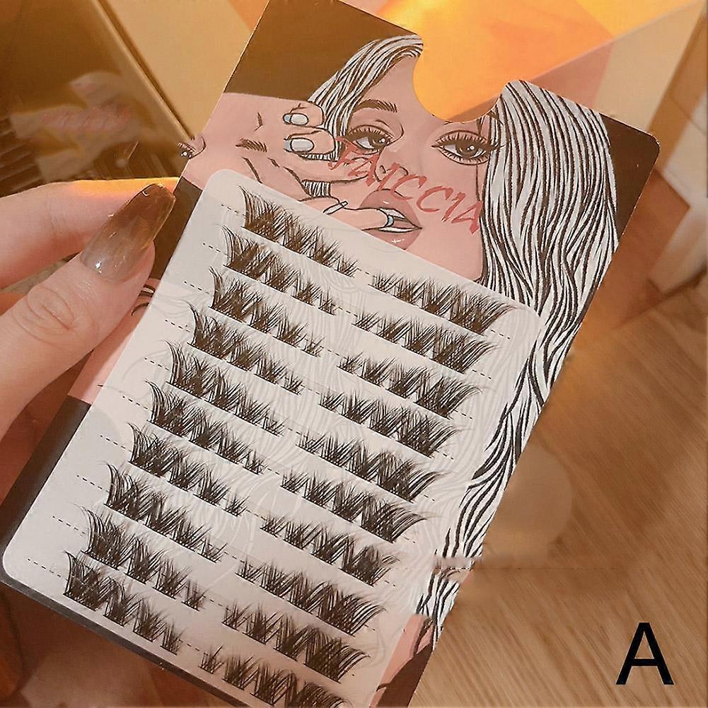 10 Row Large Capacity Fox Oblique Flying Segmented False Self Eyelashes Eyelashes False