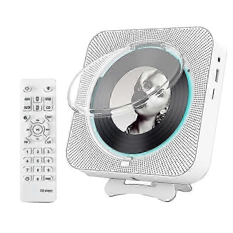 CD Player,Wall Mount CD Player Home Audio Music Players-EU Plug