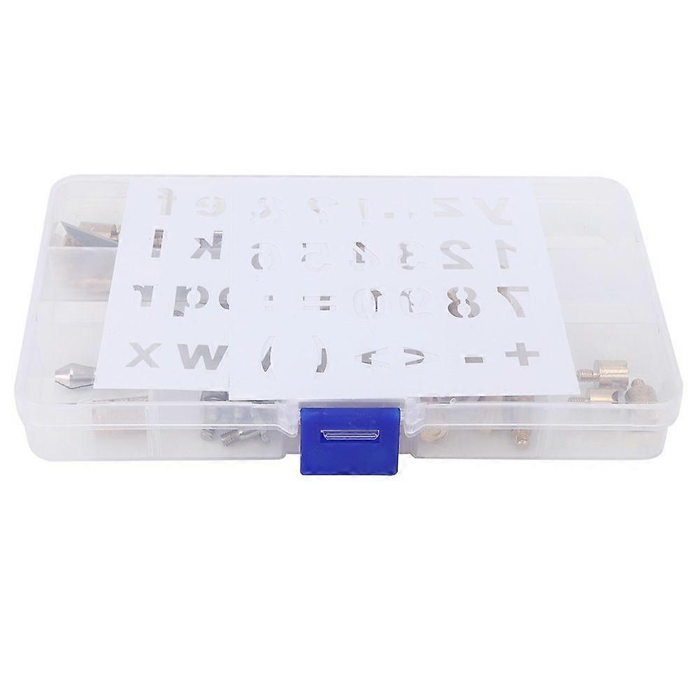 57PCs Pyrography Pen Tip Set Copper Welding Accessory Fastener Hardware for Engraving