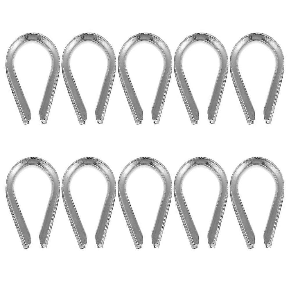 Stainless Steel Thimble for Rigging Equipment Construction Silver 304 Stainless Durable 10Pcs