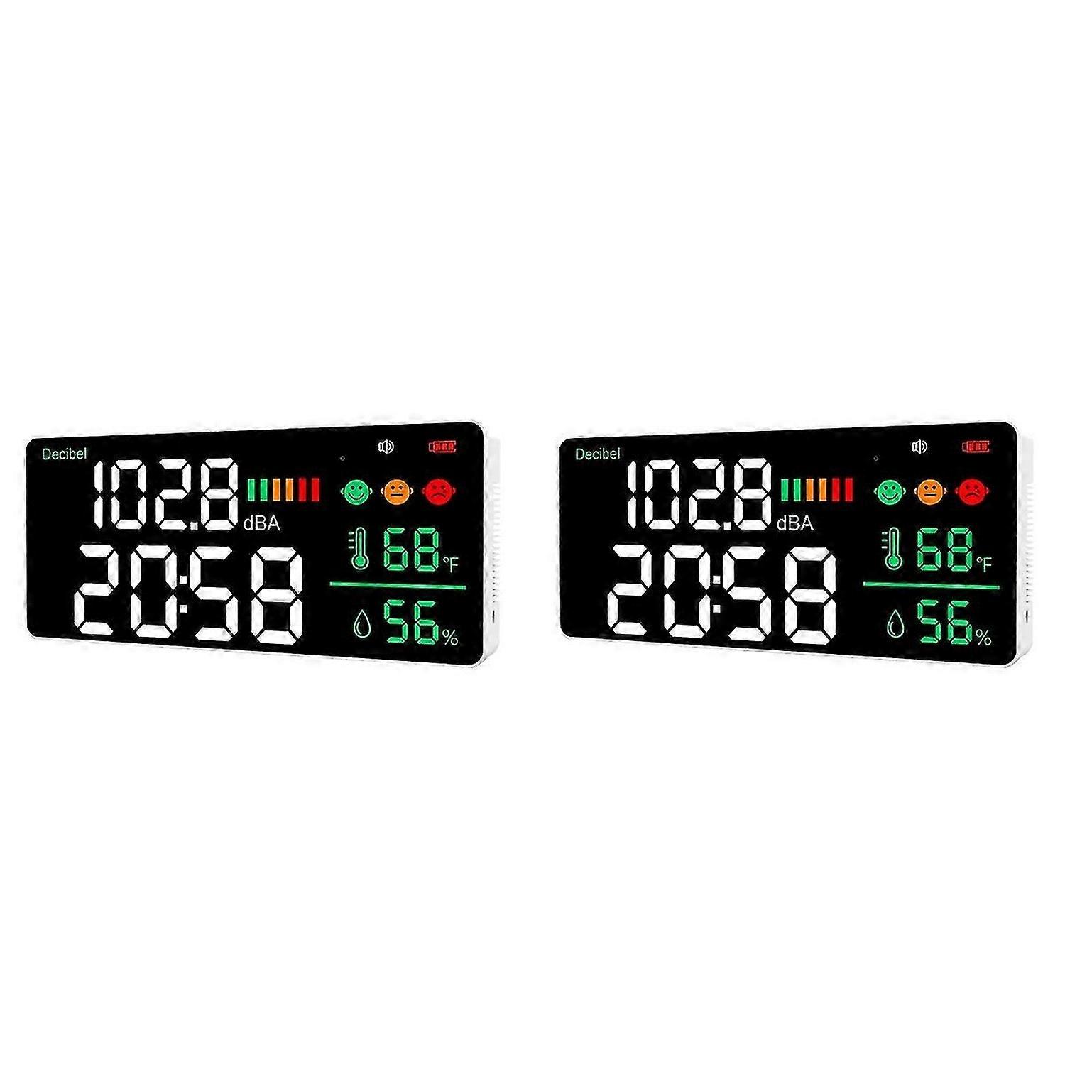 Decibel Meter Wall Hanging Sound Level Meter 30-130DB Range 8.6 Inch