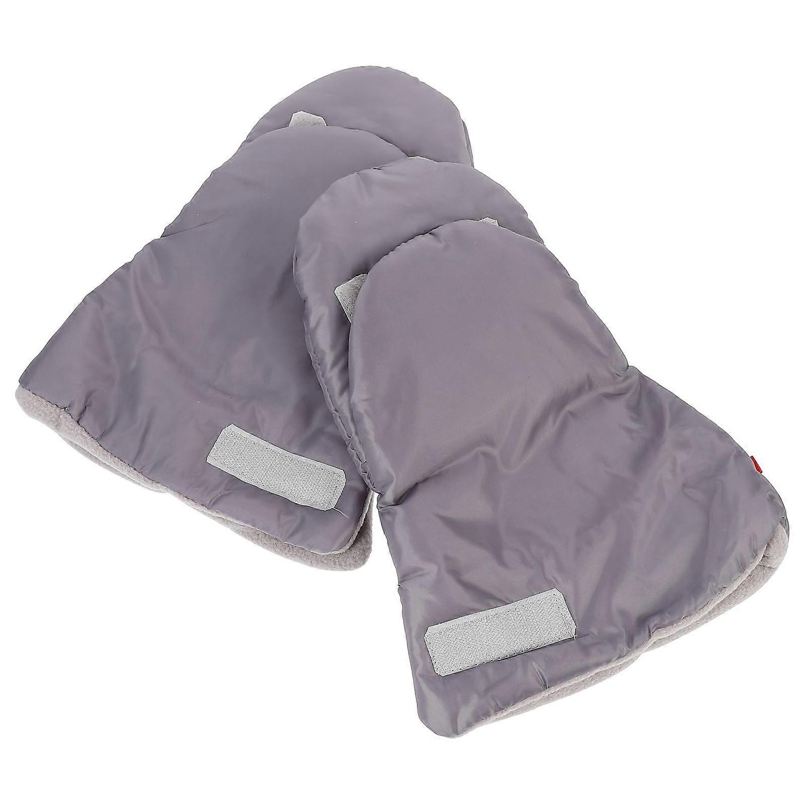 Windproof Gloves Stroller Hand Warmers for Cold Weather 1Pair Grey Gloves