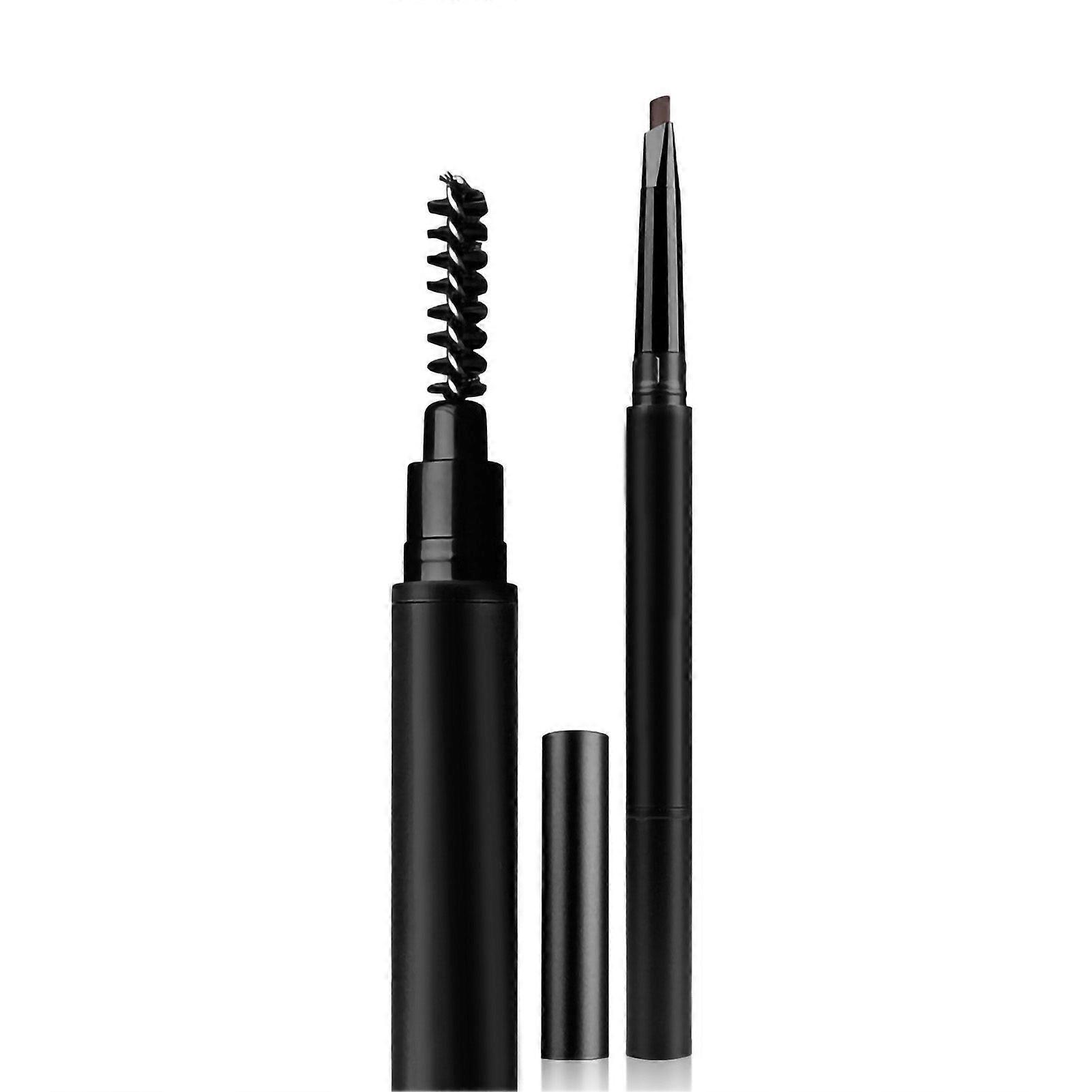 Eyebrow Pencil Waterproof Long Lasting Rotating Extensible Type Eye Brow Makeup PenDark Coffee