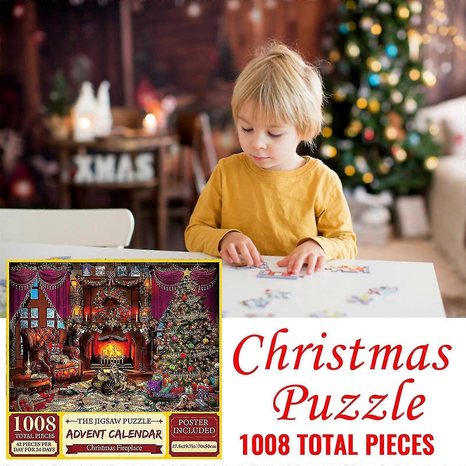 Jul Adventskalender Pussel 1008 bitar SX
