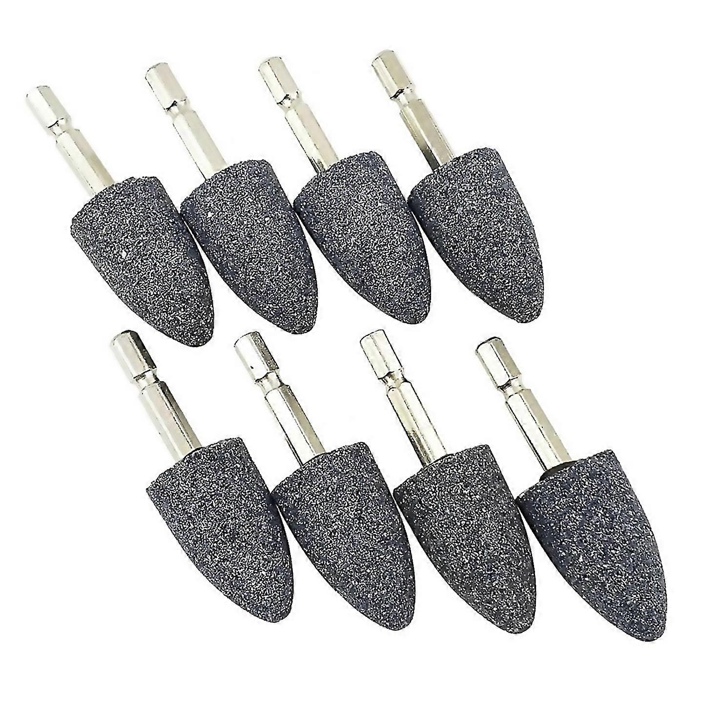 For 8 Pcs Cone Shape Grinding Stone