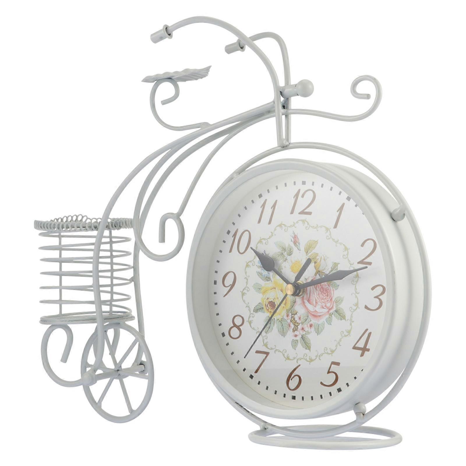Home Decor Metal Clock Decor Clock Tabletop Clock Commercial Places 1Pack