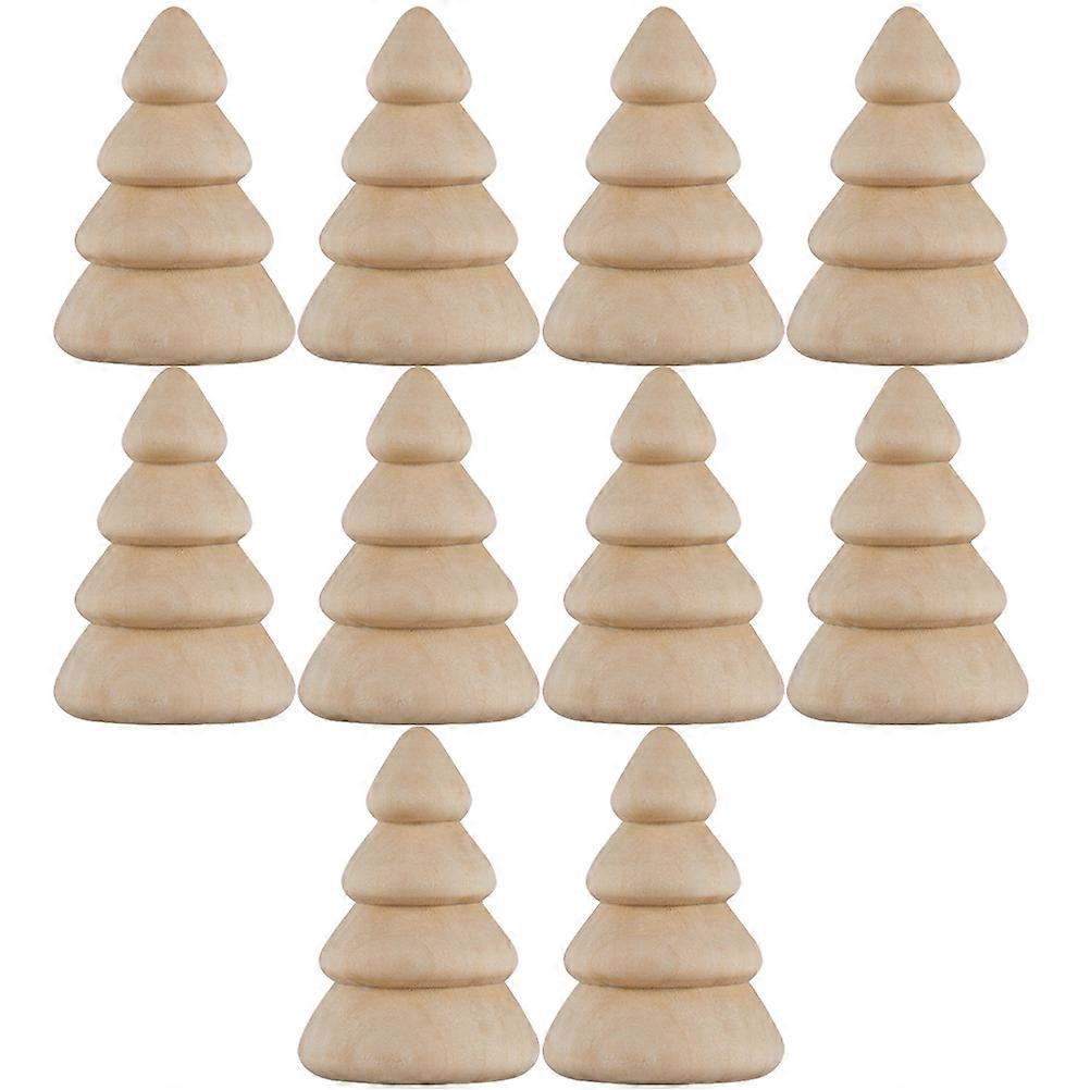 Unfinished Wood Trees DIY Mini Wooden Trees for Painting Craft 30Pcs