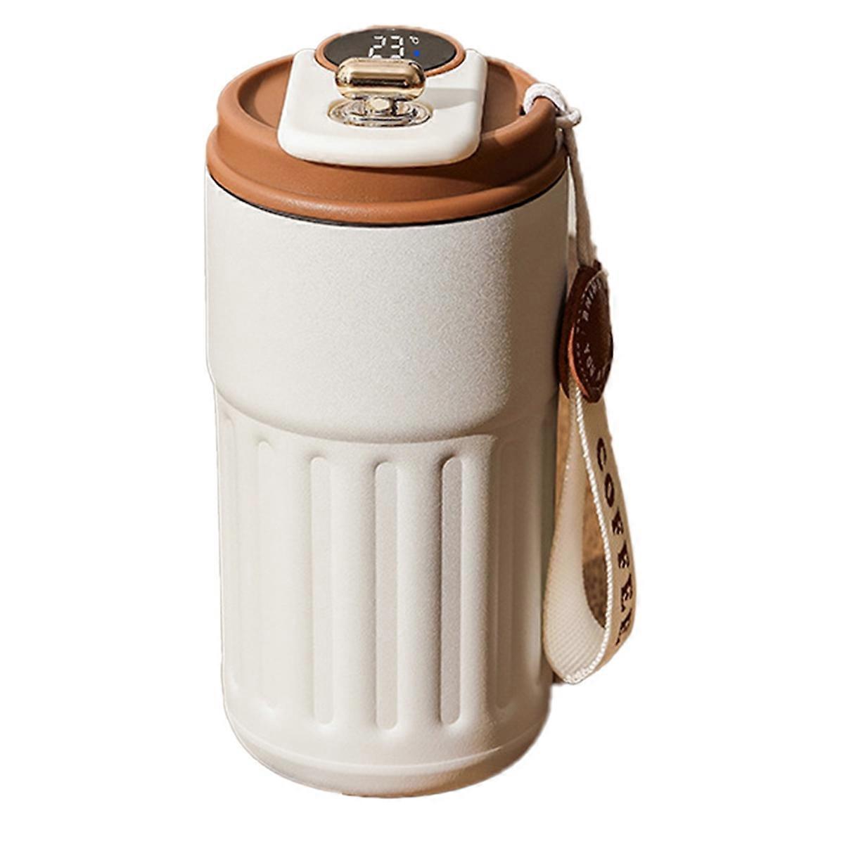 450ML Smart ThermosBottle Digital LED Temperature Coffee Mug,B