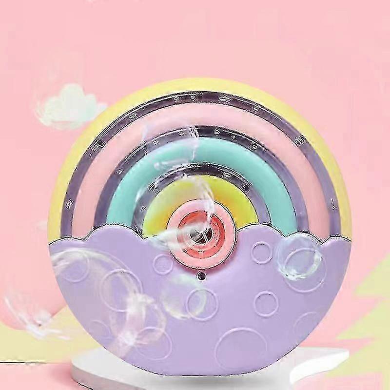 Bubble Machine for Kids, Automatic Bubble Blower with 2000+ Bubbles/Min, Silent Rainbow Bubble Maker (1pc)