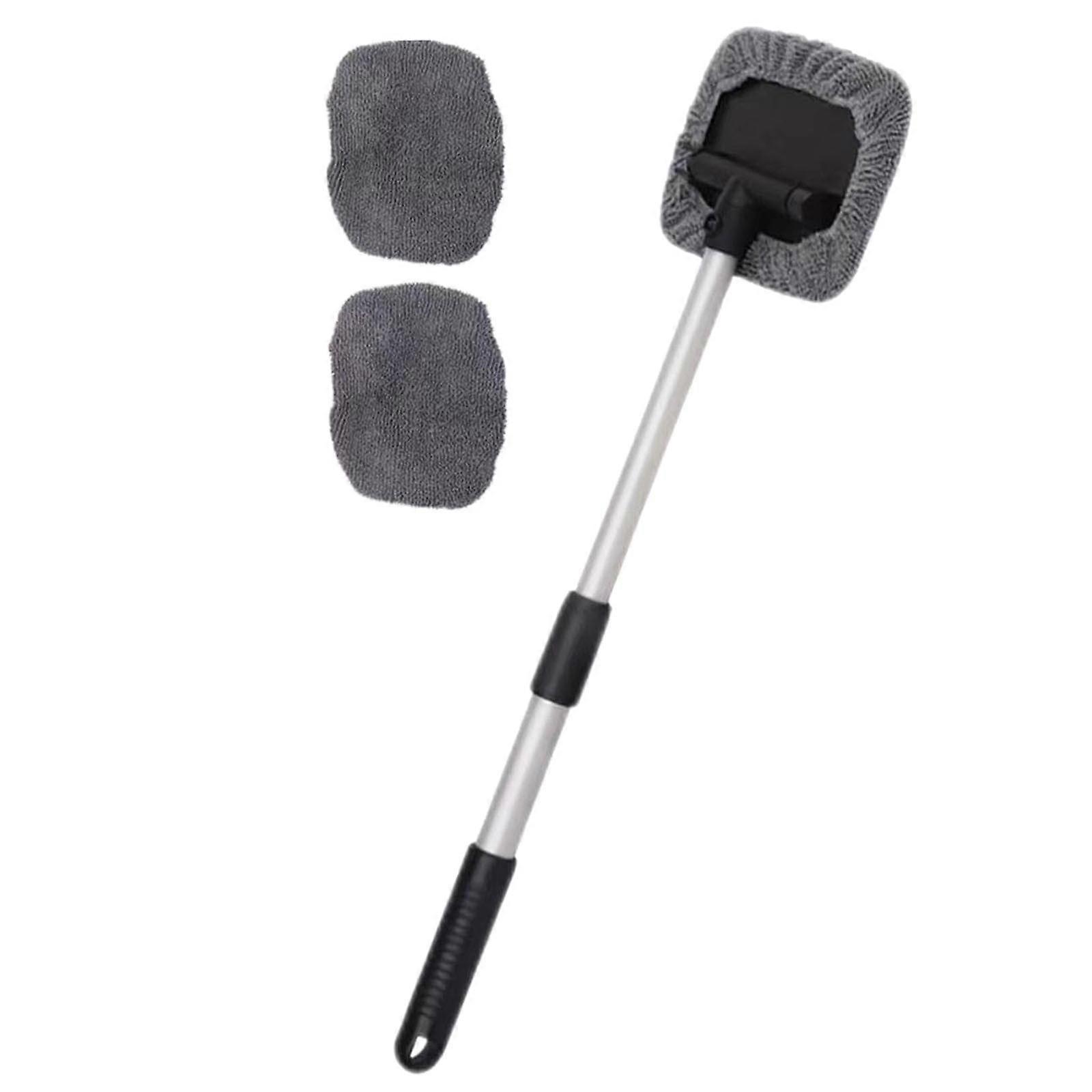 Yoloke Magnetic Windshield Cleaner, Expandable with Microfiber Pads & Spray Bottle, Compatible with Car & Home Windows