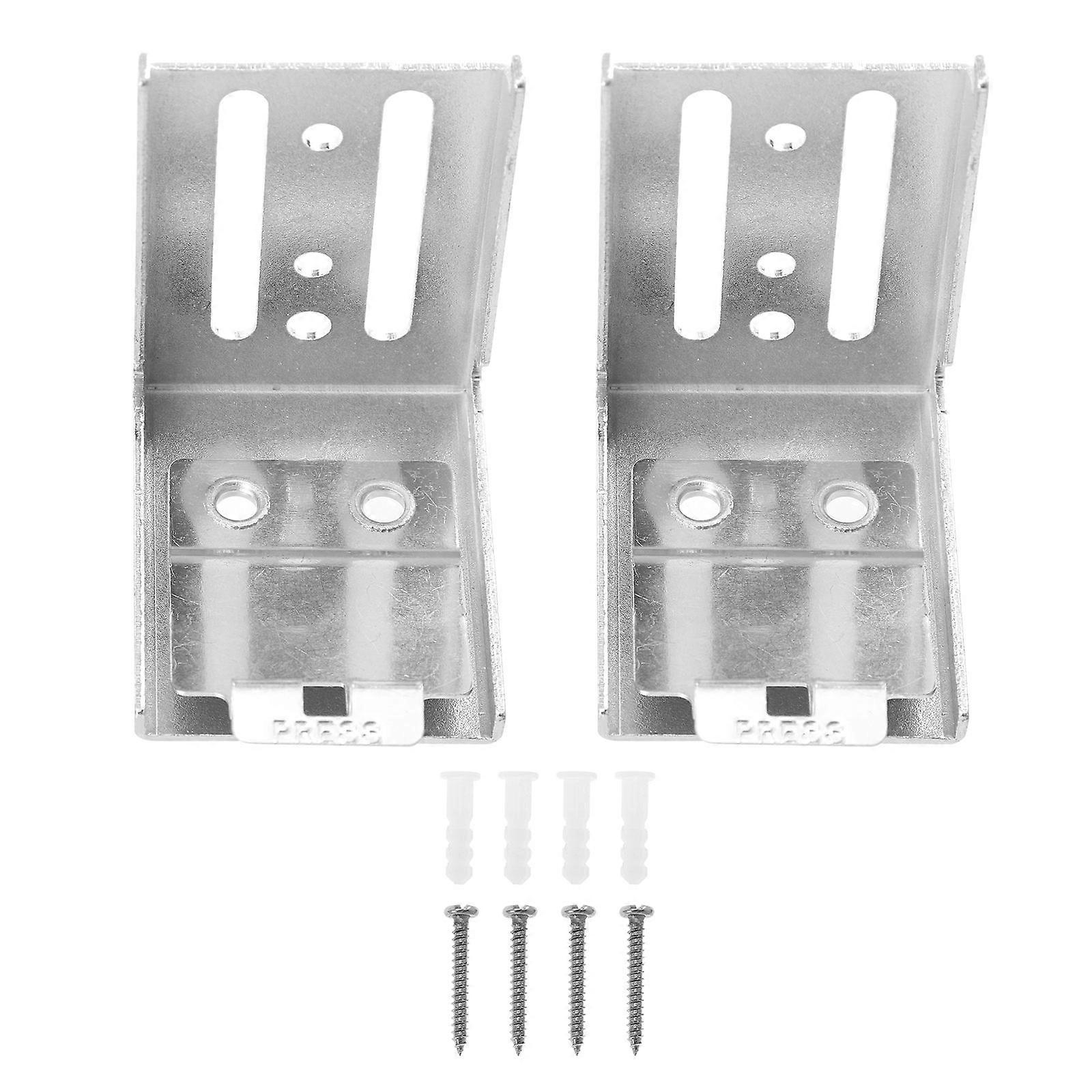 Silver Curtain Rail Installation Brackets for Vertical Blind 2Pcs