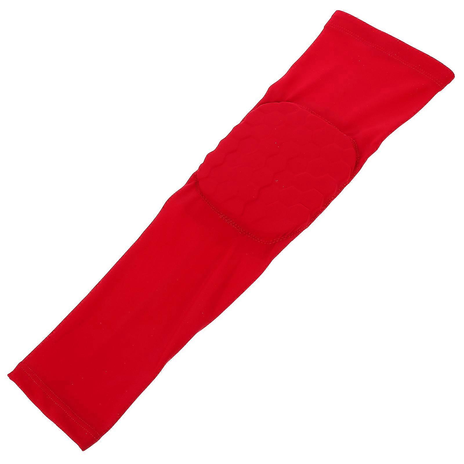 Breathable Elbow Pads Padded Elbow Sleeve for Protection 5Pcs Red