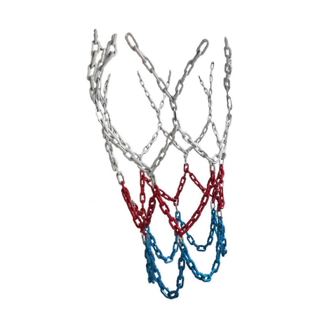 Basketball Chain Net Weatherproof Three Colors For Outdoor School Use Professional Net