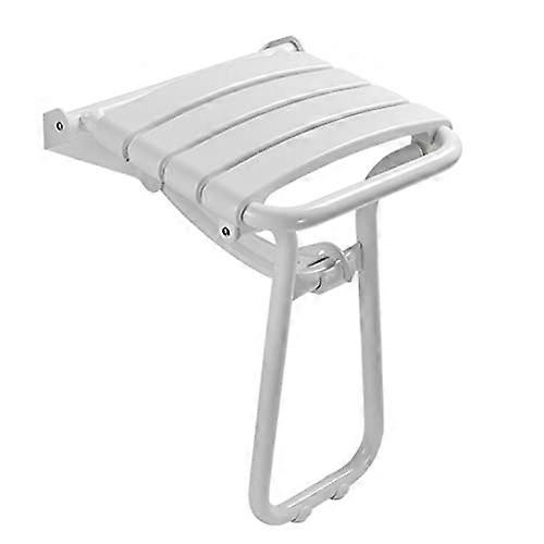 Fold Down Shower Seat White For Small Bathrooms Space Saving Shower Stool For Adults And Elderly Disabled