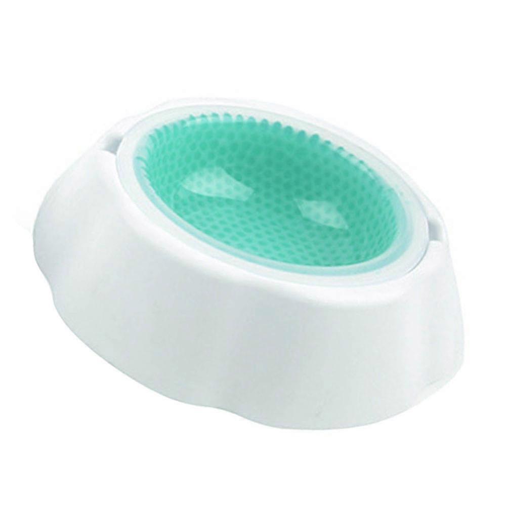 3Pcs Rectangular Pet Drinking Bowl Cat And Dog Cooler Bowl Ideal For Indoor Use 9.43X6.68X2.59In PP Material