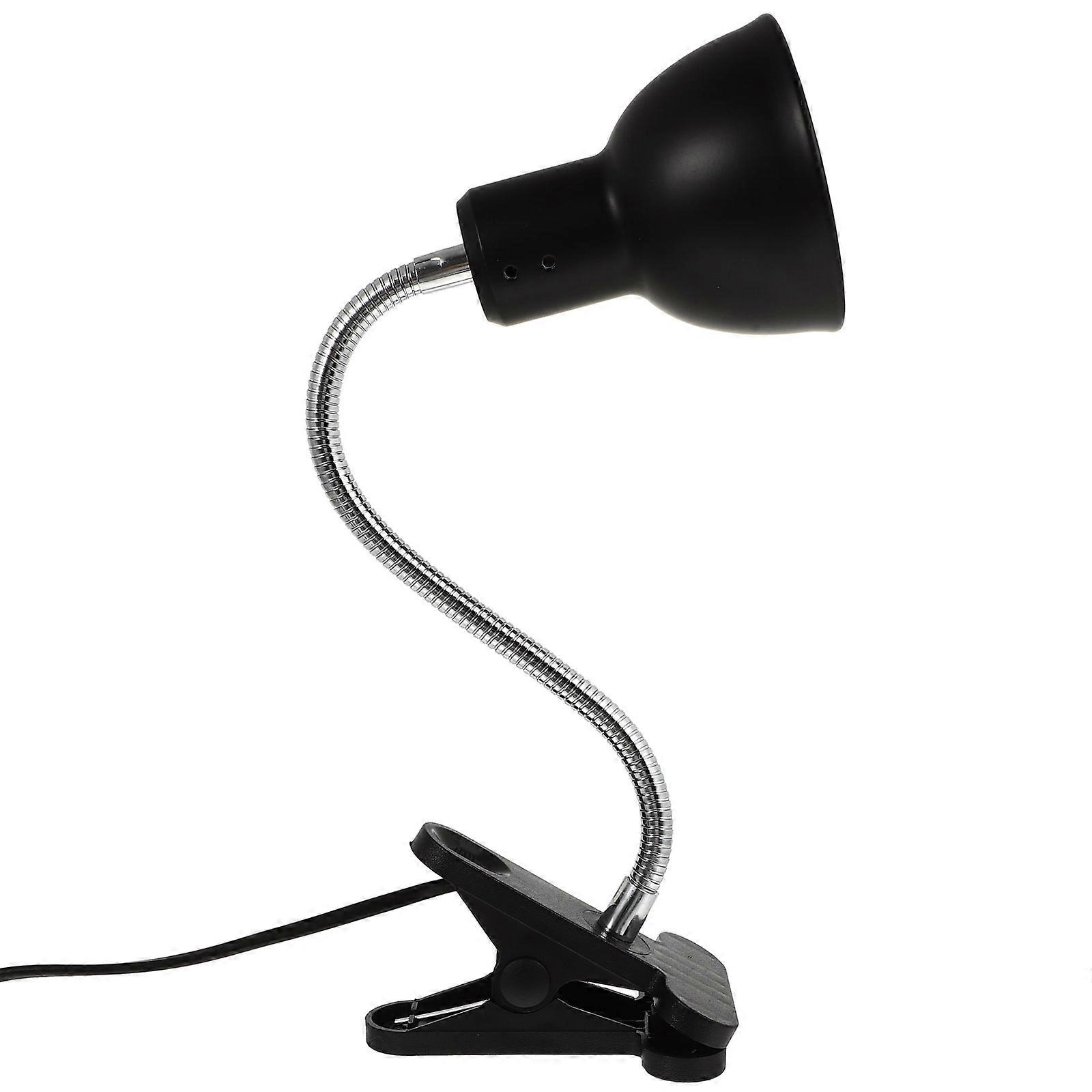2Pcs Adjustable Crawling Pet Sun Lamp Basking Lighting Suitable For Lizards And Geckos 15.7X3.9X5.5In Black Color Anti-slip Fixing
