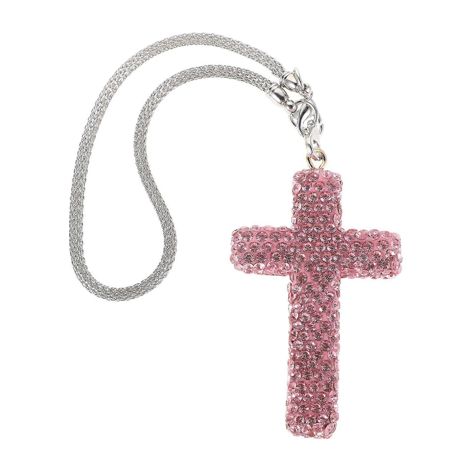 Religious Car Charm Pendant for Cross Rearview Mirror 4Pcs Pack