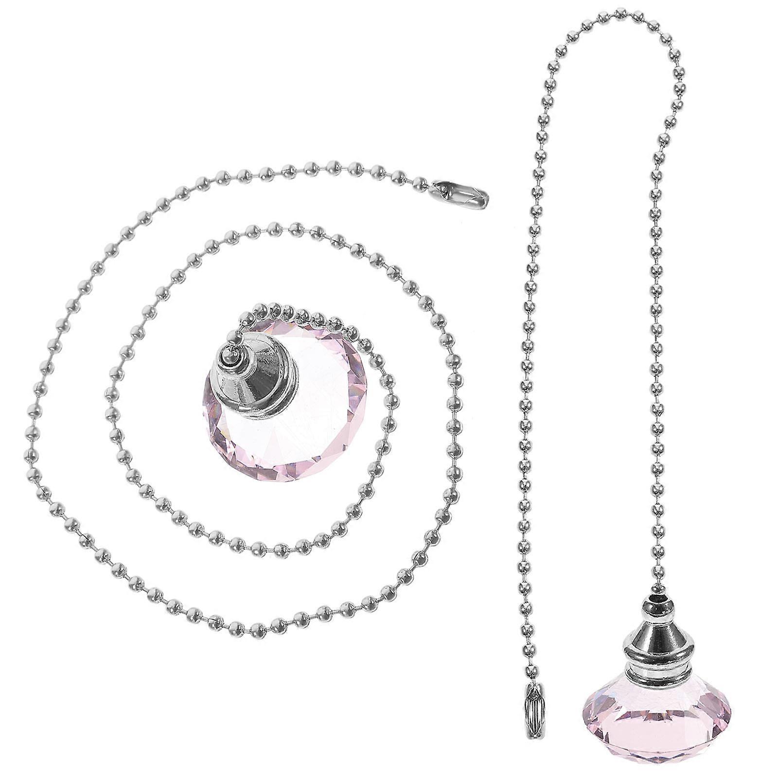 Decorative Fan Pull Chain Extender Suitable For Ceiling Lamps And Roman Blinds 10 Pcs Pink