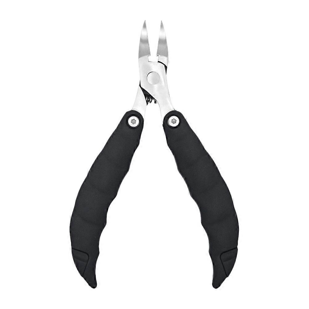 Black Foldable Nail Clipper Practical Stainless Steel Toenail Clipper 5Pcs