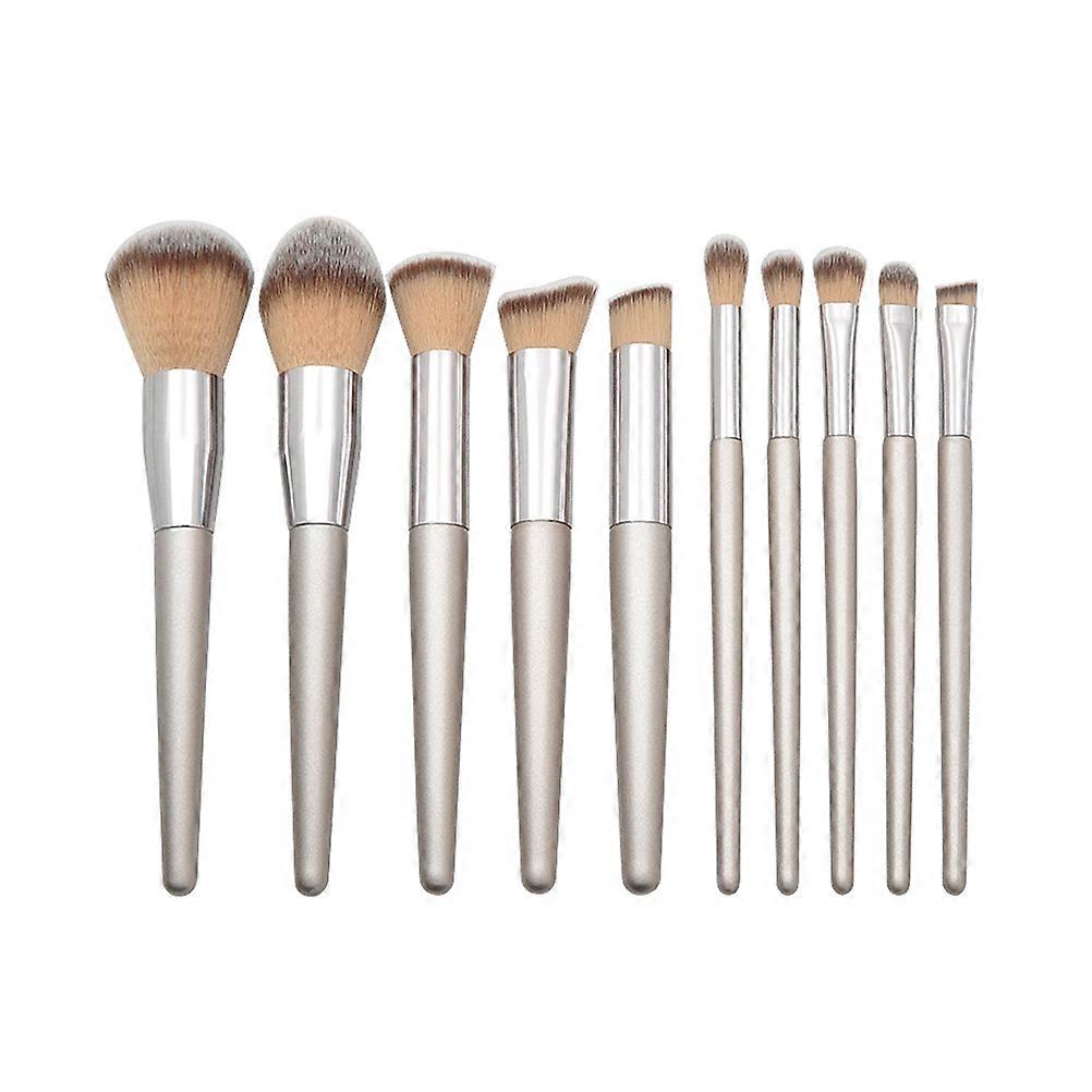 Silver Makeup Set Wooden Handle Cone Shape Brushes for Makeup 20Pcs Kit