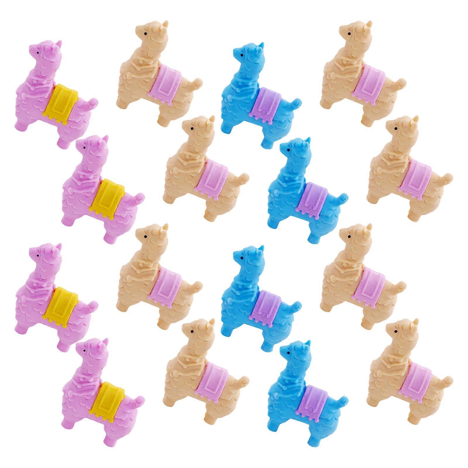 Adorable Alpaca Eraser Novelty Gift For Party Favor And 16Pcs Random Color
