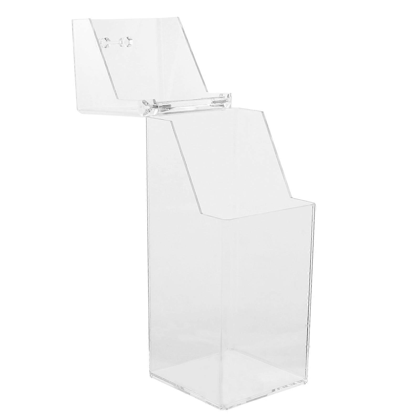 2Pcs Acrylic Storage Container for Makeup Brush Holder Transparent Bucket