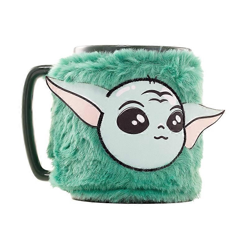 Mandalorian Grogu Mug 440ml with Teddy Bear Cover