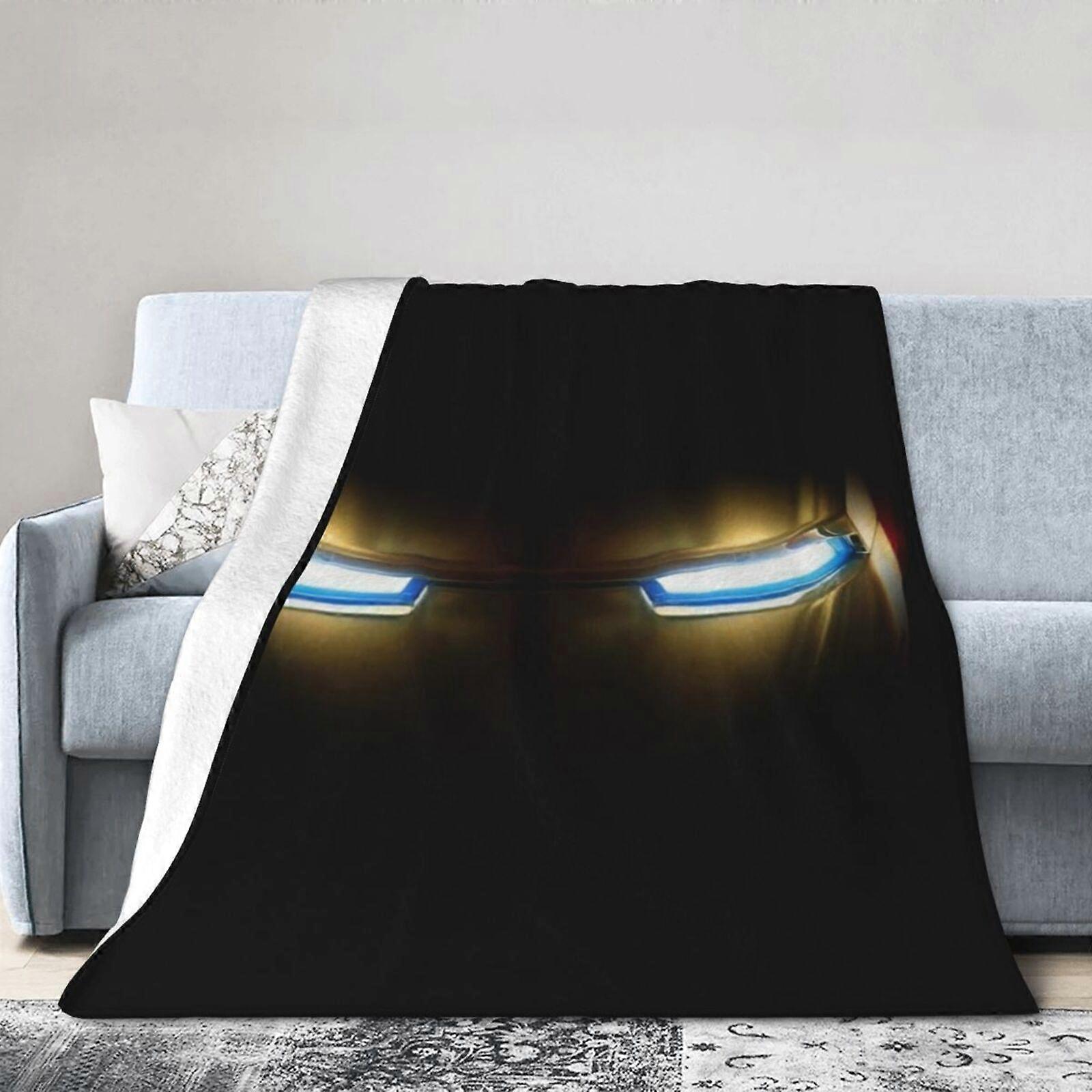 Iron Man Hotel Blanket, Anime Blanket For Bed, Sofa Blanket, Ultra Soft Fleece Blanket For Bedroom Living Room, 60 X 50 Inches