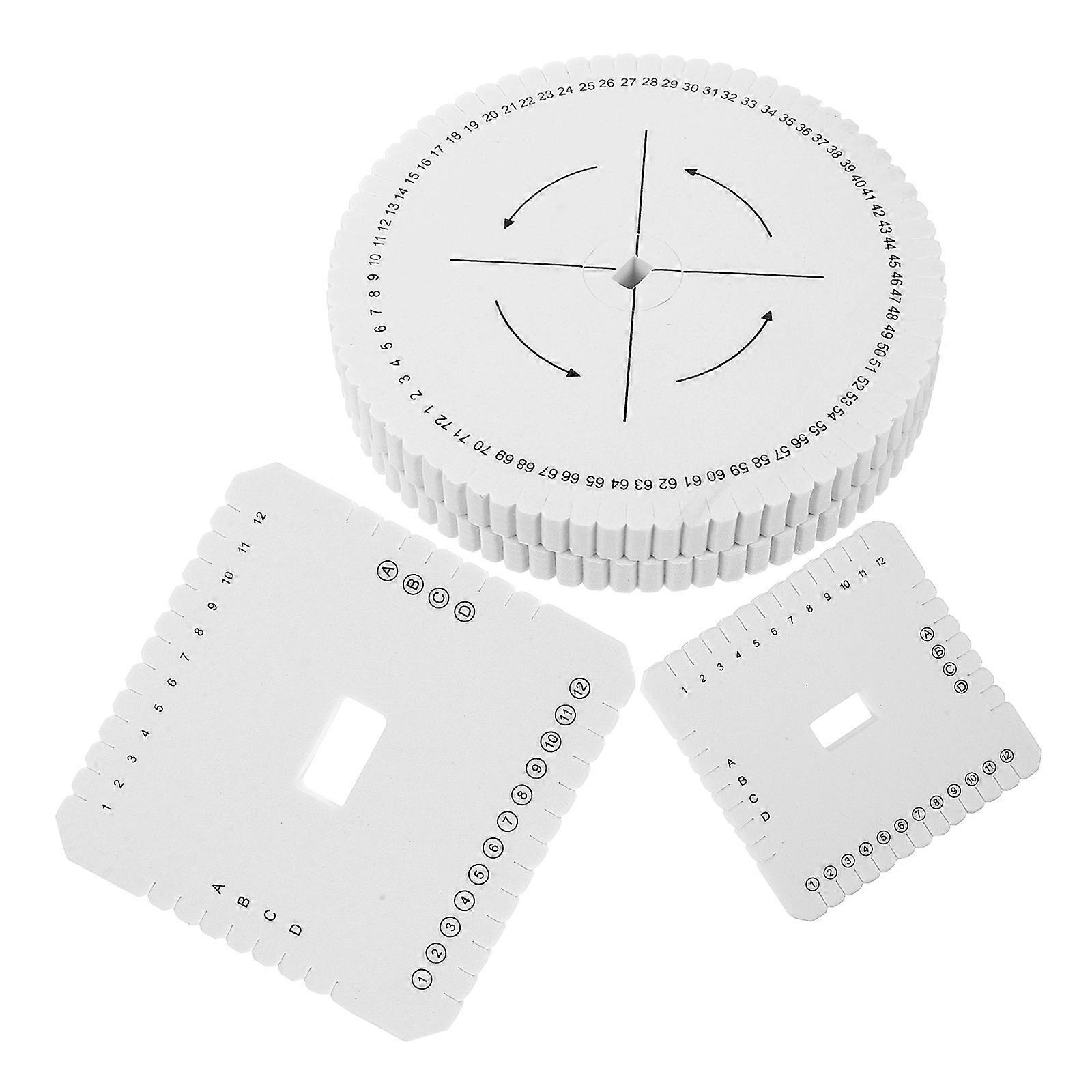 Braiding Plate For DIY Projects Designed For Craft Enthusiasts 3 Sets Of Square Foam Weaving Board For Jewelry Knitting Tools