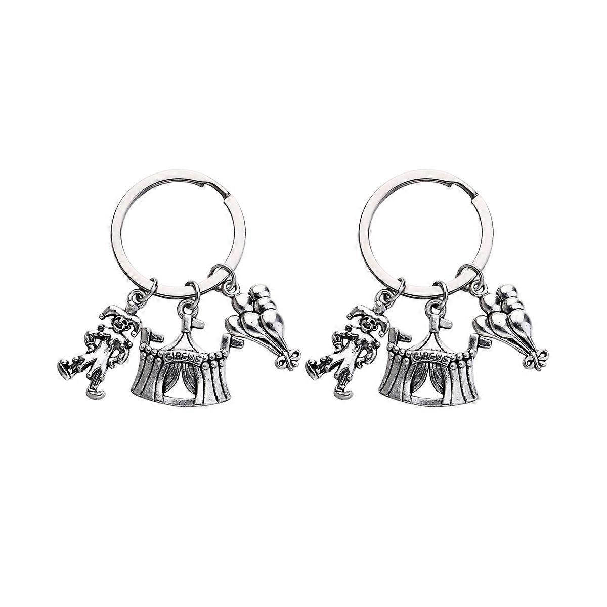 Creative Key Holder for Hanging Keys 4Pcs Silver Key Rings