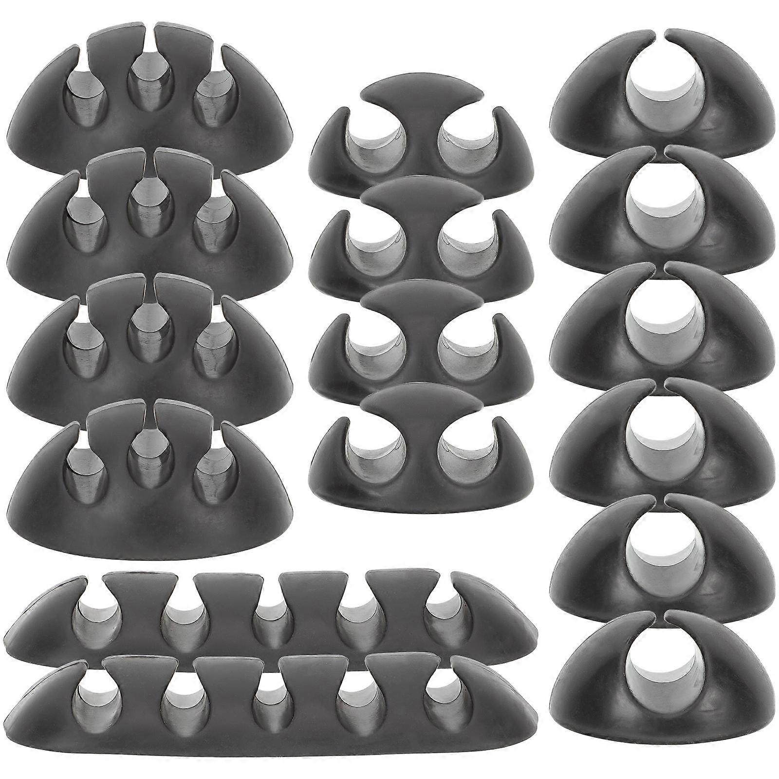 Wire Organizer Silicone Cable Holder for Home Use 16Pcs Portable Set