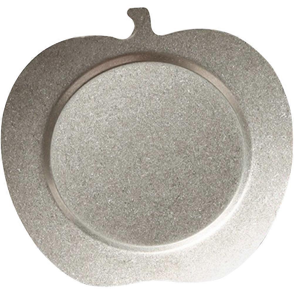 Apple Shape Plate Serving Plate for Storage Stainless Steel Silver