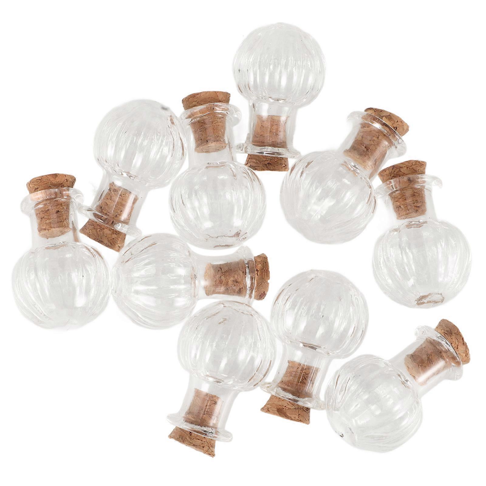 Frascos com rolhas de vidro para decoração DIY 40 unidades cores sortidas