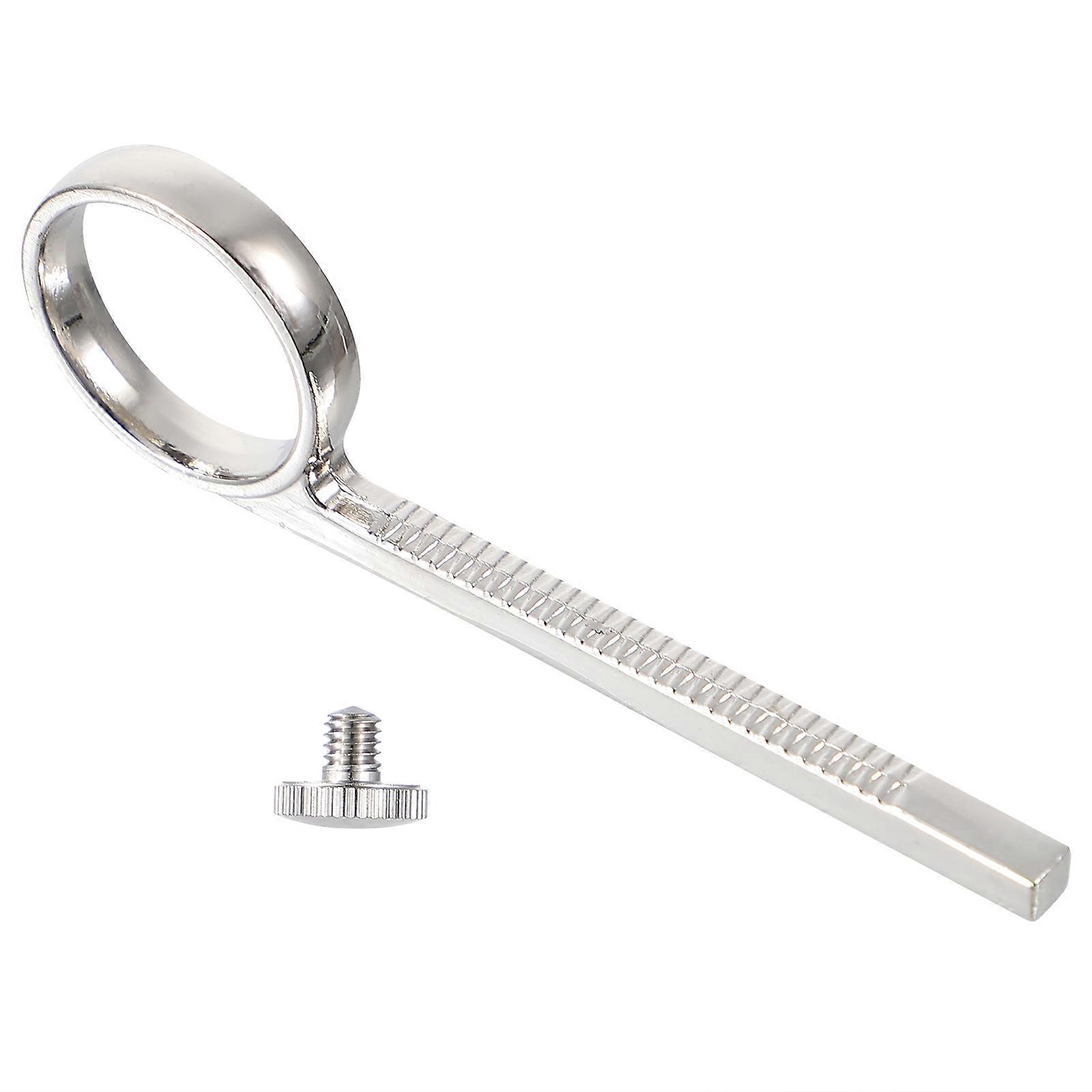 3Sets Silver Metal Trumpet Finger Ring and Slide Replacement Accessory