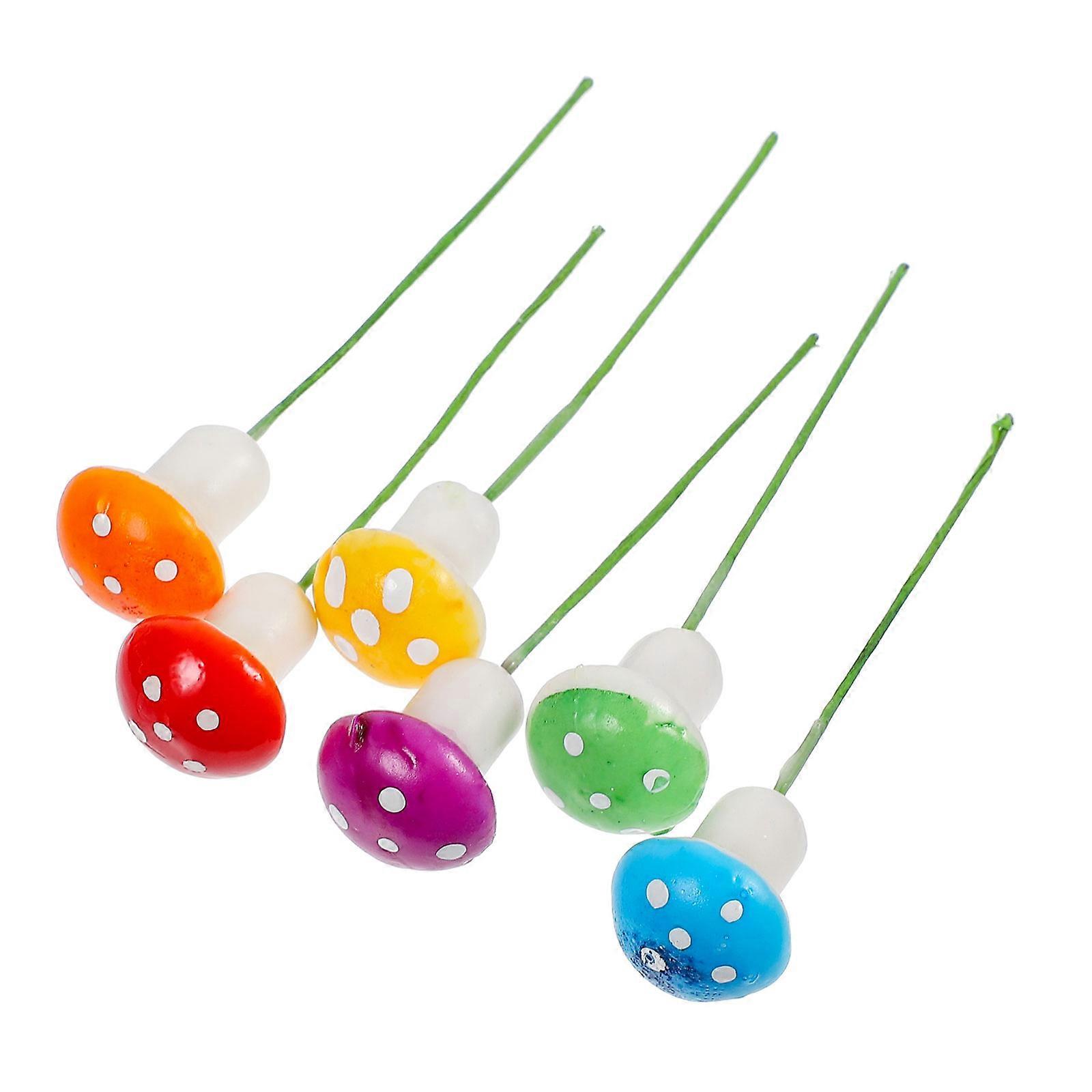 Artificial Mini Mushroom Froth Ornament for Garden Decoration 300Pcs