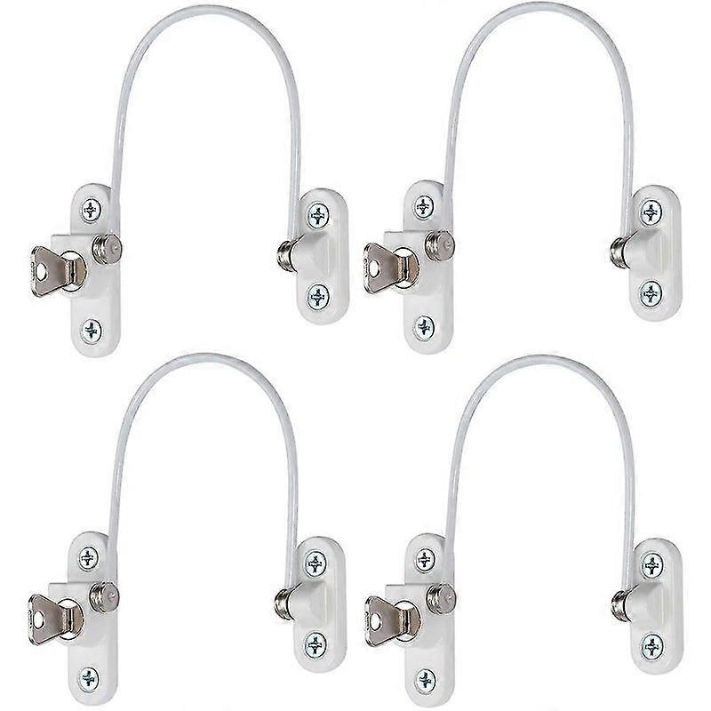 Minglan 4 Pcs Security Window Lock, Window Security Door Lock With Key