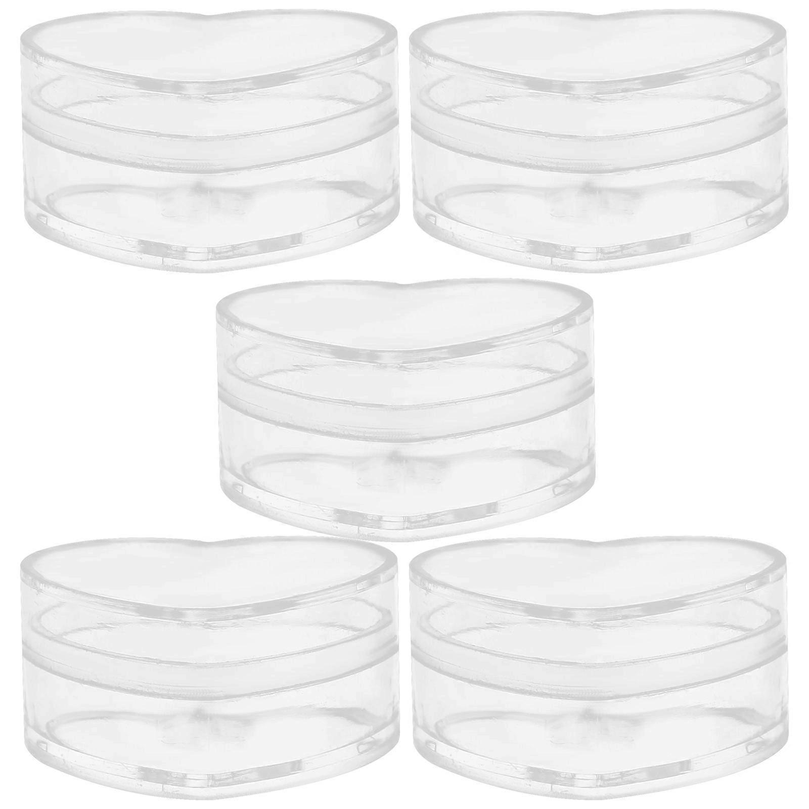 Heart Shape Jewelry Boxes Clear Container for Storage 20Pcs Gift Boxes