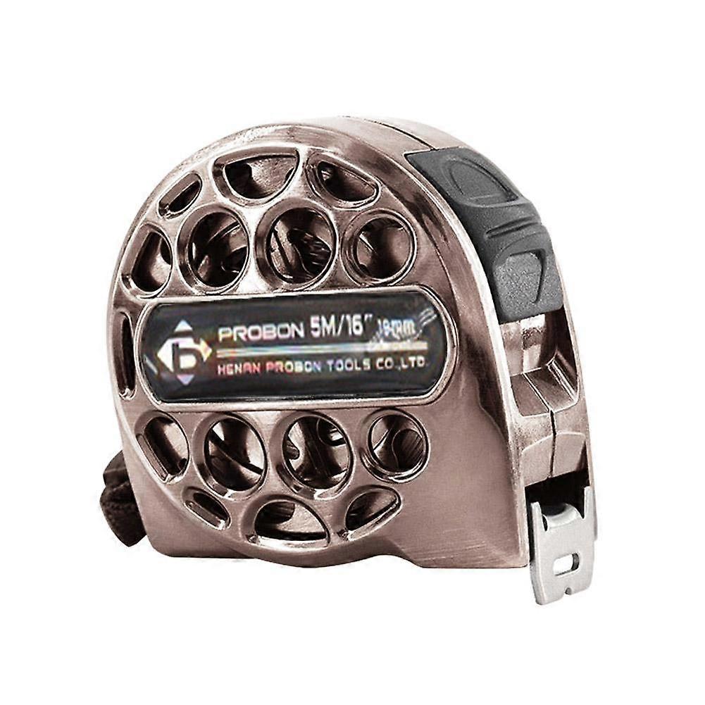 ABS Bronze Antifouling Tape Measure Keychain with Lock Steel Blade for Craftsmen and DIY Projects