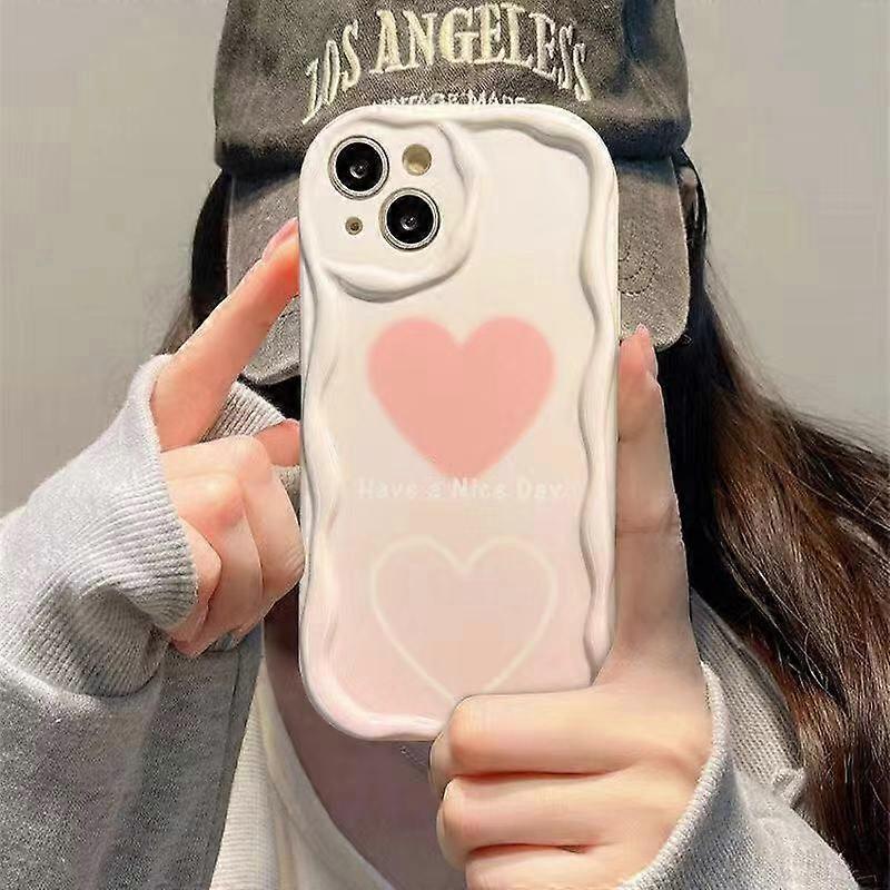 Gradient Heart Wave TPU Soft Phone Case For Realme C55 C53 C35 C33 10 11 Pro Plus 12 13 9i 8i 8 Pro C61 C63 C65 C67 C75
