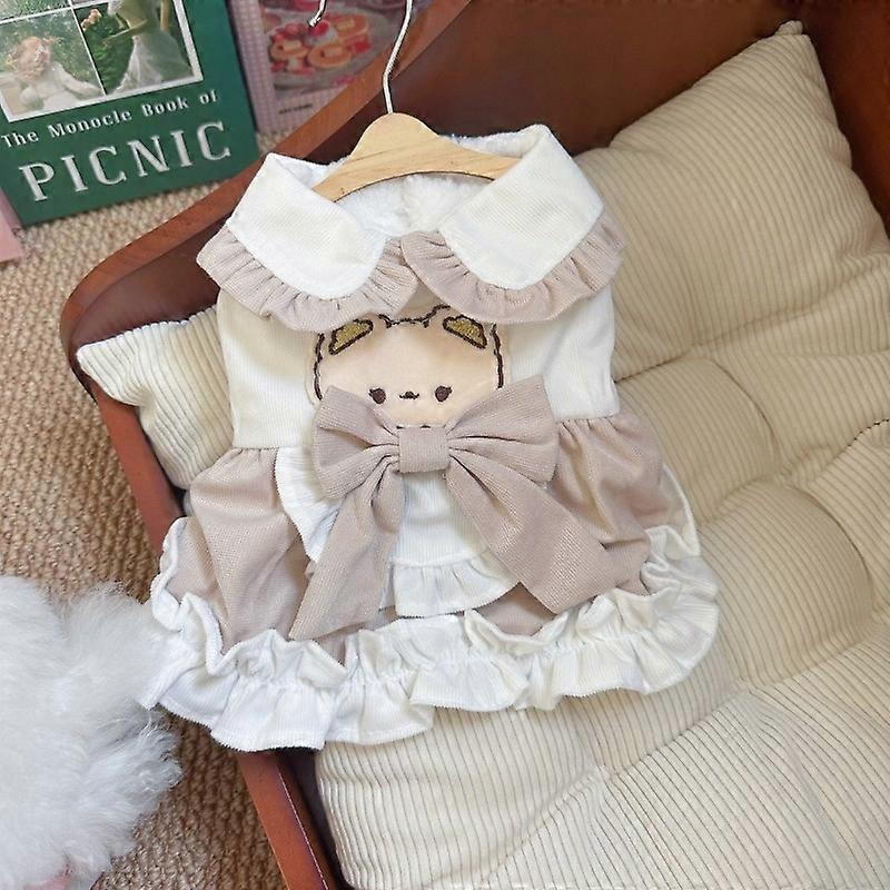 Autumn and Winter Jumpsuit Teddy Princess Style Plush Toy Cat Thick Cotton Coat