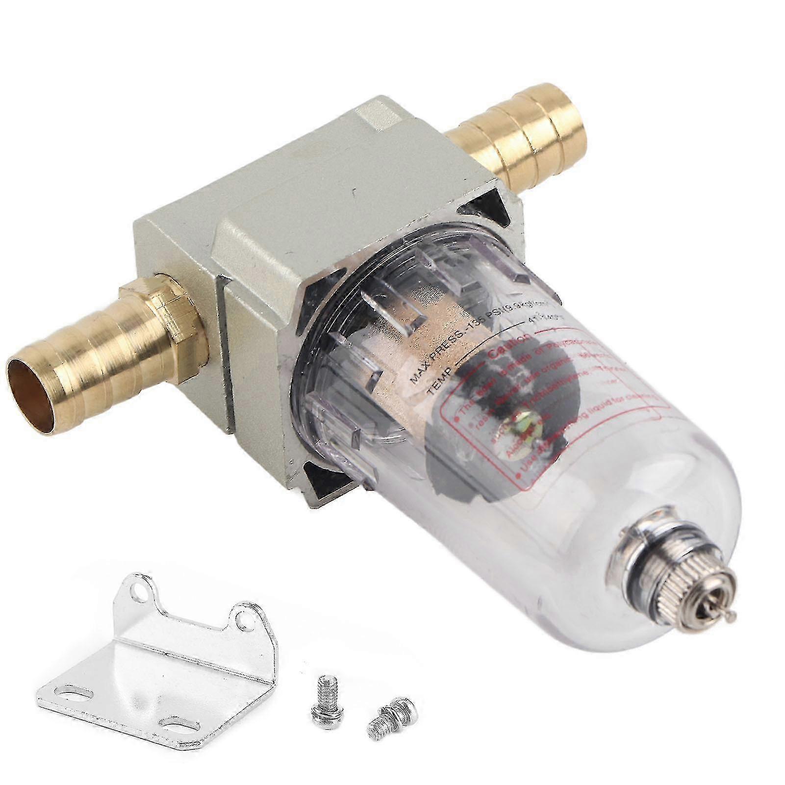 Durable Oil Water Separator Separation Compressed Air Filter Universal Car Oil Water Separator12mm/0.47in miao7