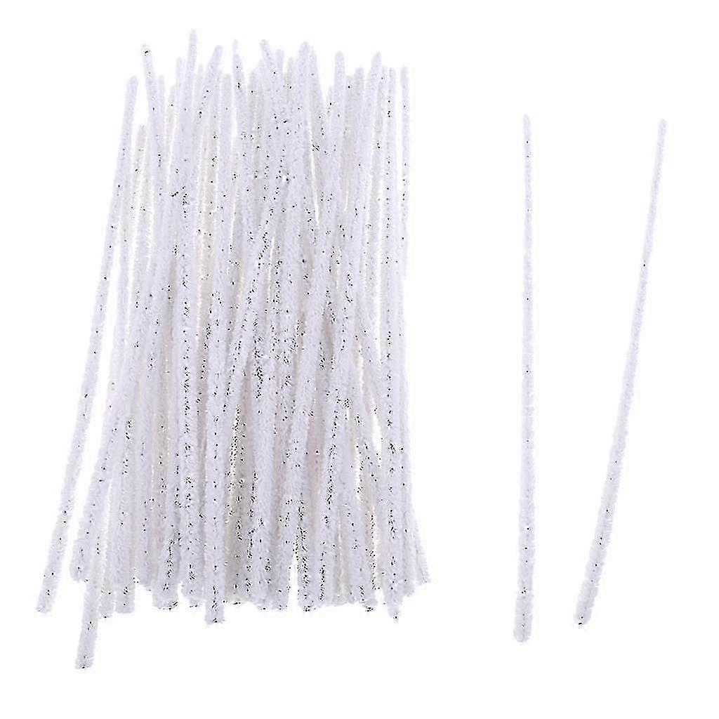 50x Biegeplsch Cheniledrhte Pfeifenreiniger Pfeifenputzer Plschdraht 16.5cm