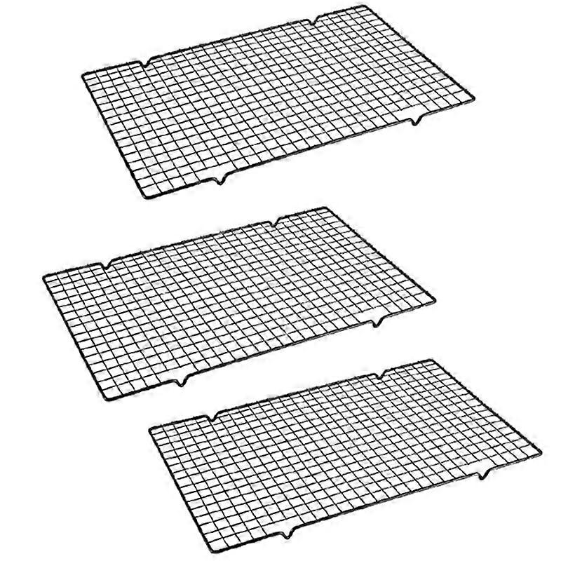 Baking- Tools Cake Cooling Rack Square Non-Stick Drying Net Cake Bread Cooling Rack 25.5x41x1.5cm