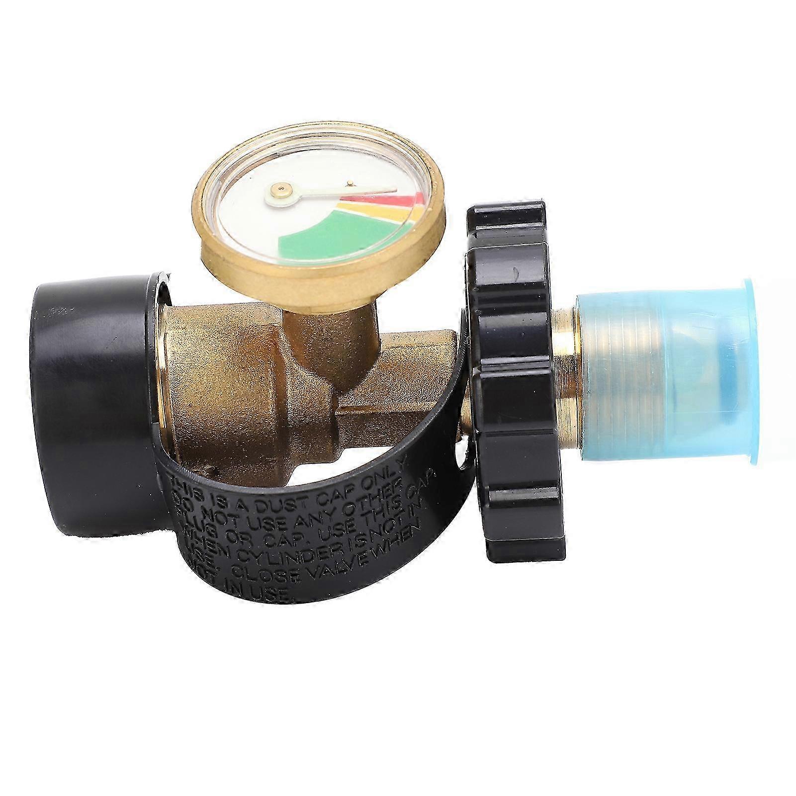25-26 Propane Tank Adapter Pol Us Standard Thread Luminous Pressure Gauge Adapter Gas Tank Converter
