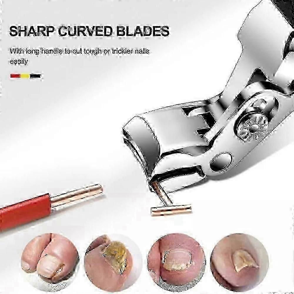 太い爪のための足の爪クリッパー - 男性と高齢者のためのヘビーデューティプロフェッショナル厚手&陥入爪切り、高齢者/男性のための大きな足の爪はさみ