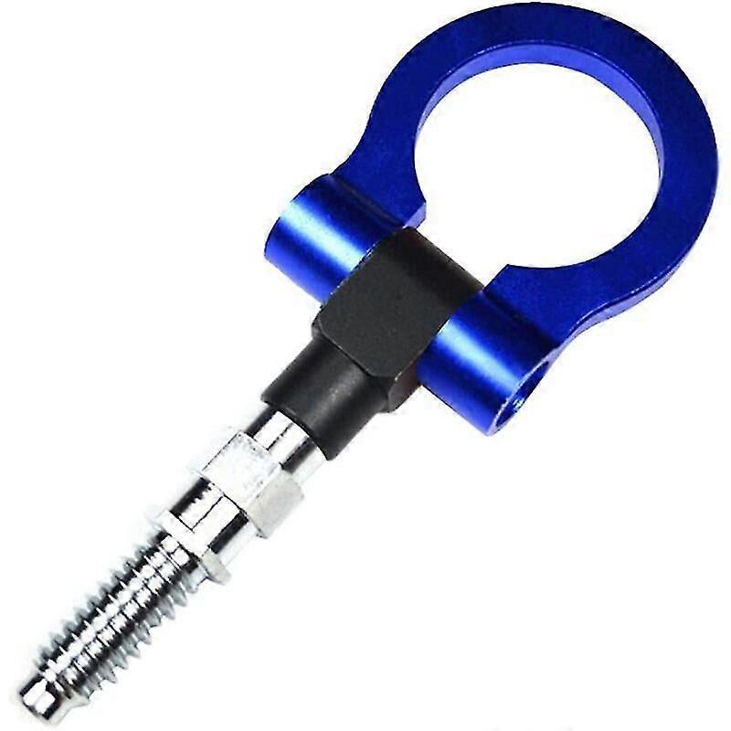 Car Tow Hook,universal Round Trailer Hook Racing Auto Car Towing Eye Front Tow Hook Ring Rear Tow Hook(blue,1pcs)